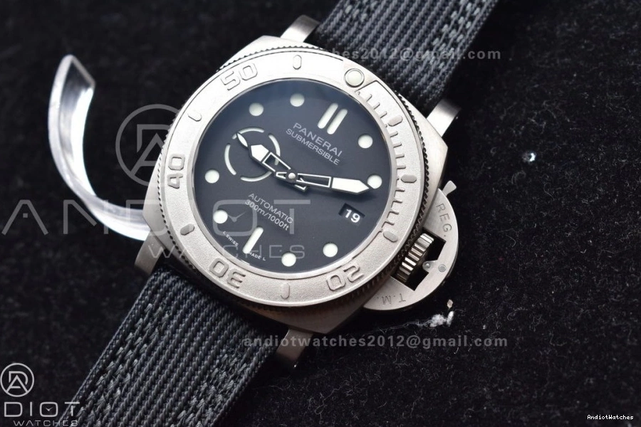 996 FastDry Black Edition Dial VSF PAM984 Strap Best Horn Black Clone Submersible Nylon Mike on P.9010 1:1 1018